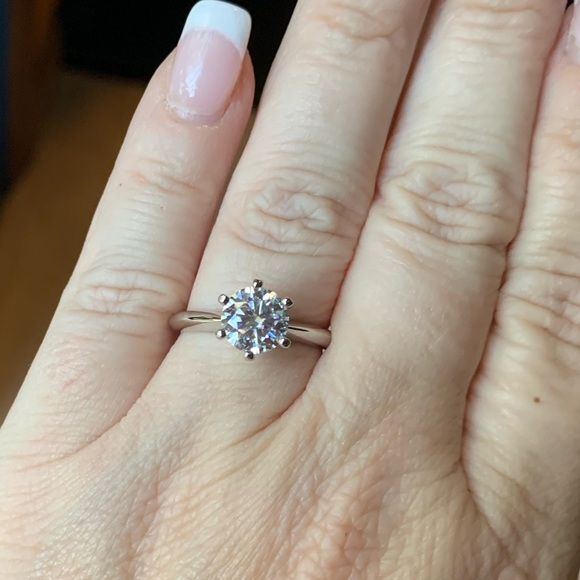 Jewelry - #118 Stunning 1.5 ct 6 prong Moissanite solitaire!